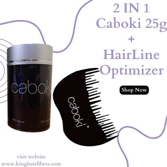 Caboki Hair FIbers 2 IN 1 Deal 25g Fiber+ Hairline Perfector