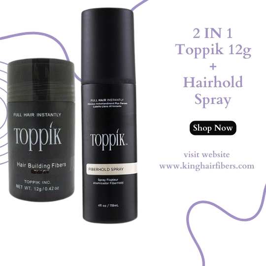 Toppik Hair Building Fibers 2 IN 1 Deal 12g Fiber+ FiberHold Spray