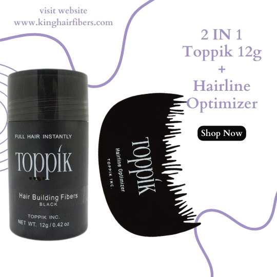 Toppik Hair Building Fibers 2 IN 1 Deal 12g Fiber+ Hairline Optimizer