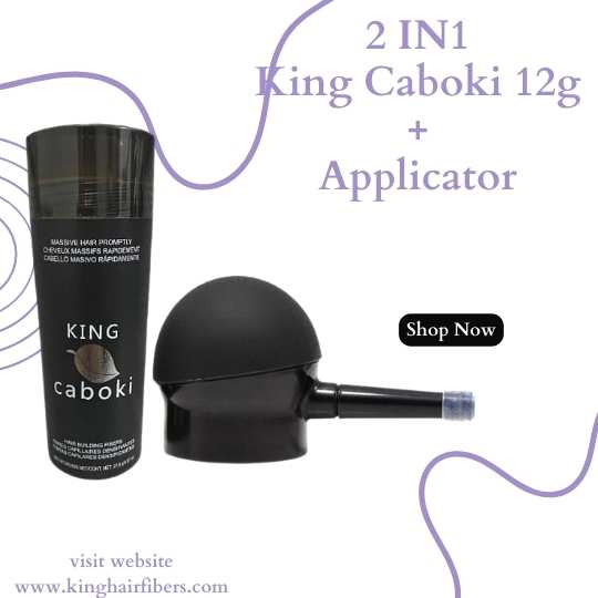 King Caboki 2 IN 1 Deal 12g Fiber + Spray Applicator