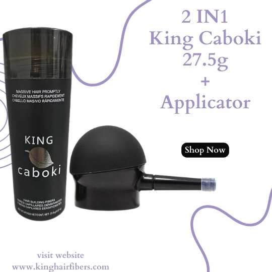 King Caboki 2 IN 1 Deal 27.5g Fiber + Spray Applicator