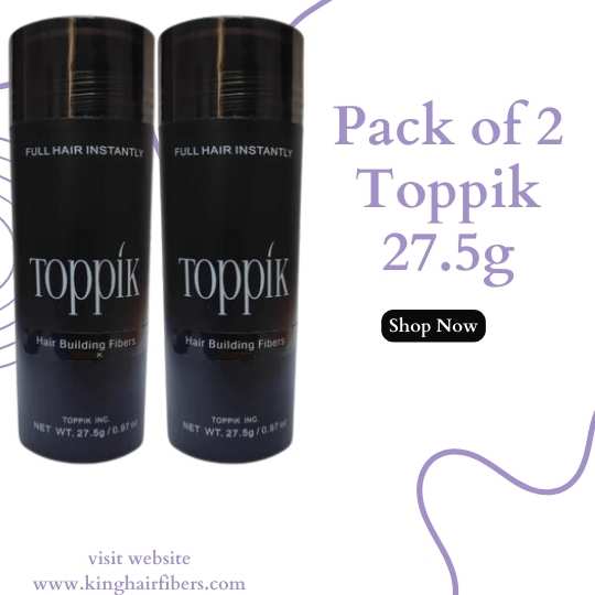 Toppik Hair Building Fibers 27.5g Value Pack of 2 Bottle