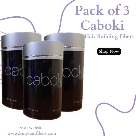 Caboki Hair Fiber Value Pack of 3 Bottle (187 Day Supply)