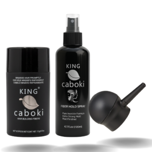 King Caboki 3 IN 1 12g Fiber+ Fiber Hold Spray+ Spray Applicator