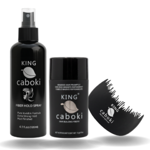 King Caboki 3 IN 1 Deal 12g Fiber+ Fiber Hold Spray+ Hairline Optimizer