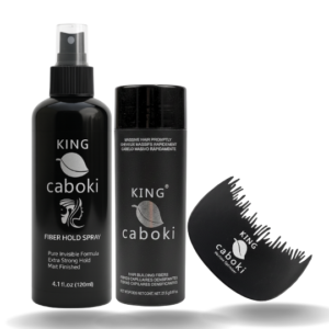 King Caboki 3 IN 1 Deal 27.5g Fiber+ Fiber Hold Spray+ Hairline Optimizer