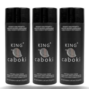 27.5g King Caboki Hair Building Fibers Value Pack of 3 (206 Day Supply)
