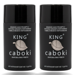 12g King Caboki Hair Building Fibers Value Pack of 2 (60 Day Supply)