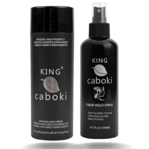 King Caboki 2 IN 1 Deal 27.5g Fiber + Hair Hold Spray