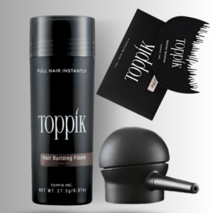 Toppik Hair Building Fibers 3 IN 1 Deal 27.5g Fiber+ Spray Applicator+ Hairline Optimizer