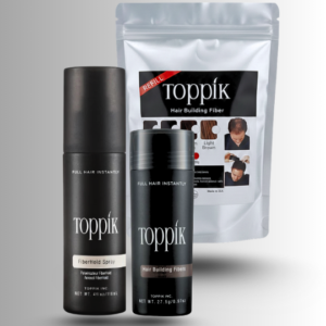 Toppik 3 IN 1 Deal 27.5g Fiber+ Refill Bag 25g+ Hair FiberHold Spray