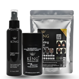 Pack of 3 Hair Building Fiber 12g & Hair Hold & Refill bag