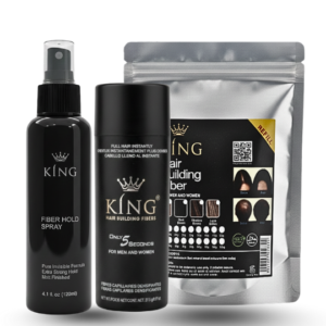 Pack of 3 Hair Building Fiber 27g & Hair Hold & Refill bag